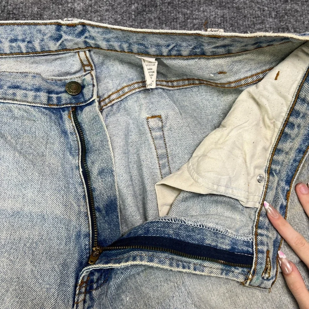 Kirkland Signature Denim Jeans Men's Blue Denim Straight Leg Zip Fly Y2K - 40X30